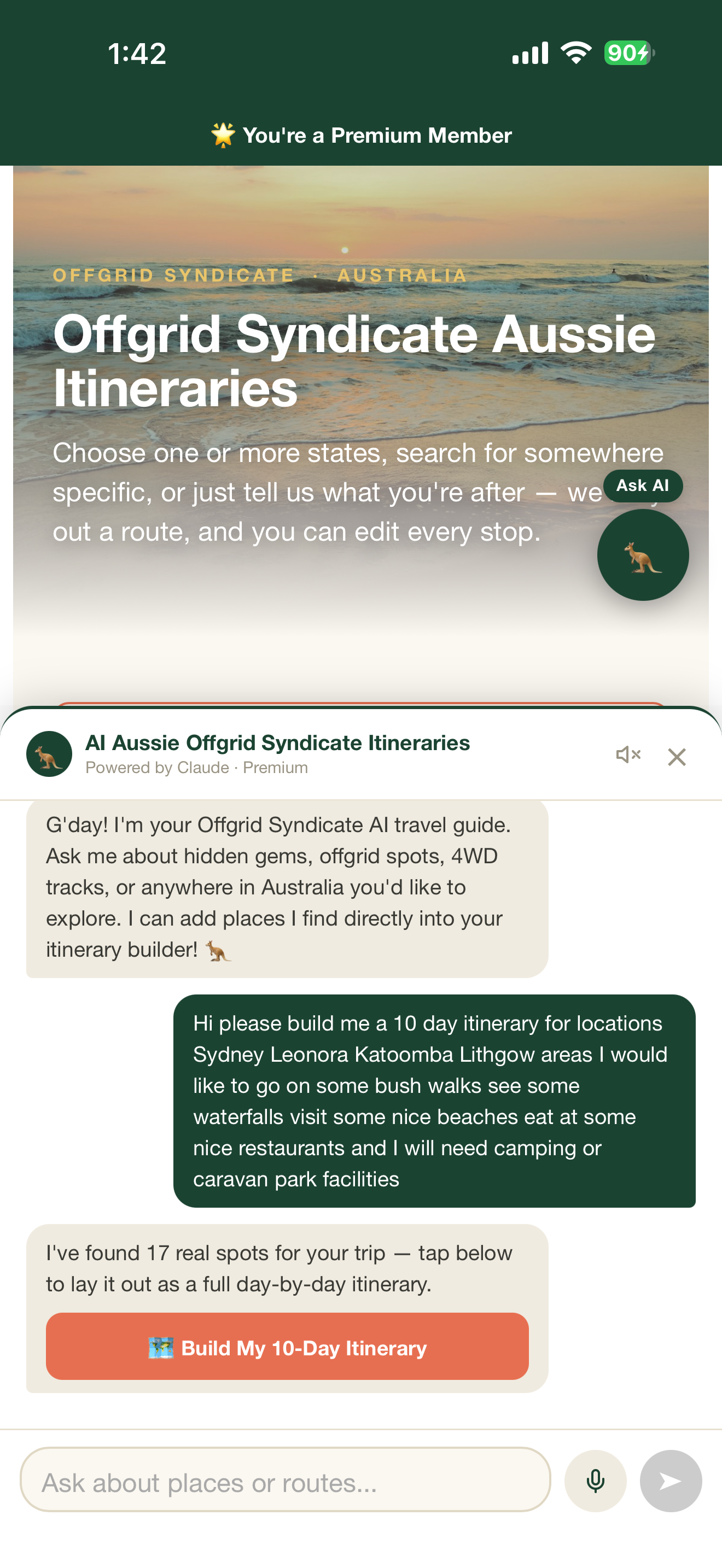 Offgrid Syndicate Itineraries screenshot 5
