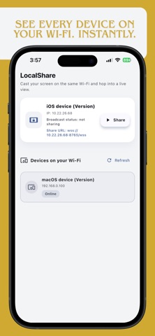ShareLAN — Screen to PC iPhone screenshot
