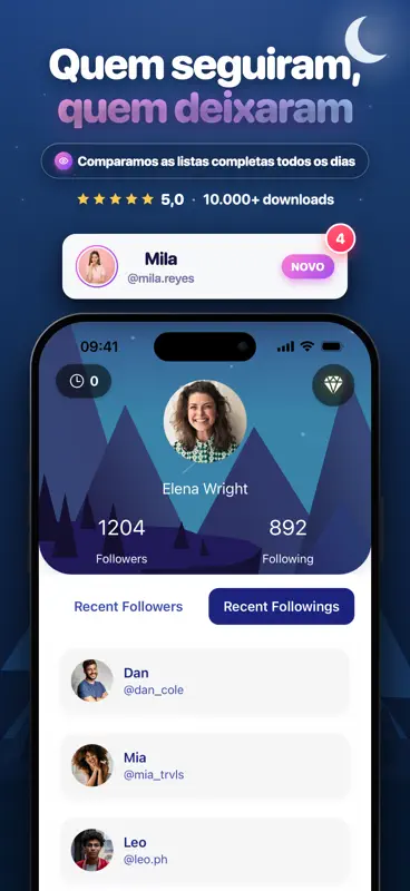 LastFollow – Follows Recentes screenshot 1 of 5