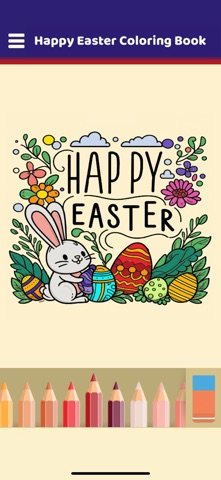 Happy Easter Coloring Book Screenshot 3 of 5