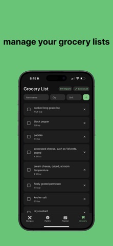 Parsely AI Recipe Manager screenshot