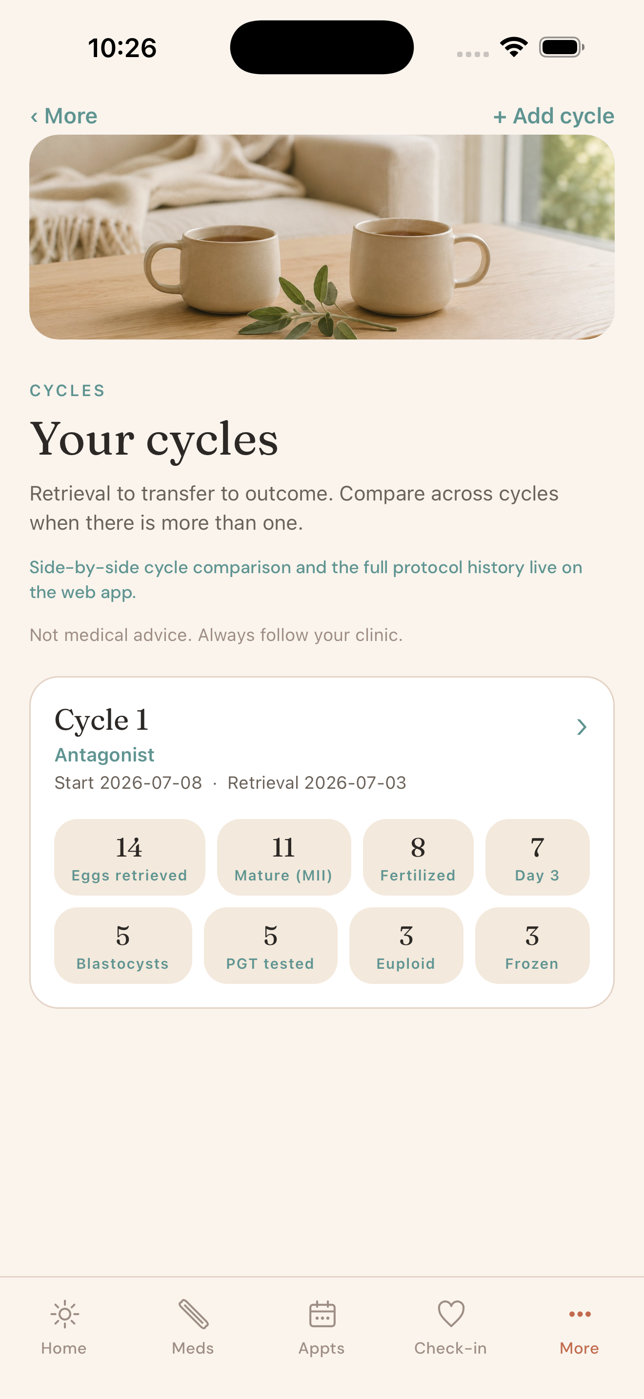 Kova: IVF & Fertility Tracking screenshot 4