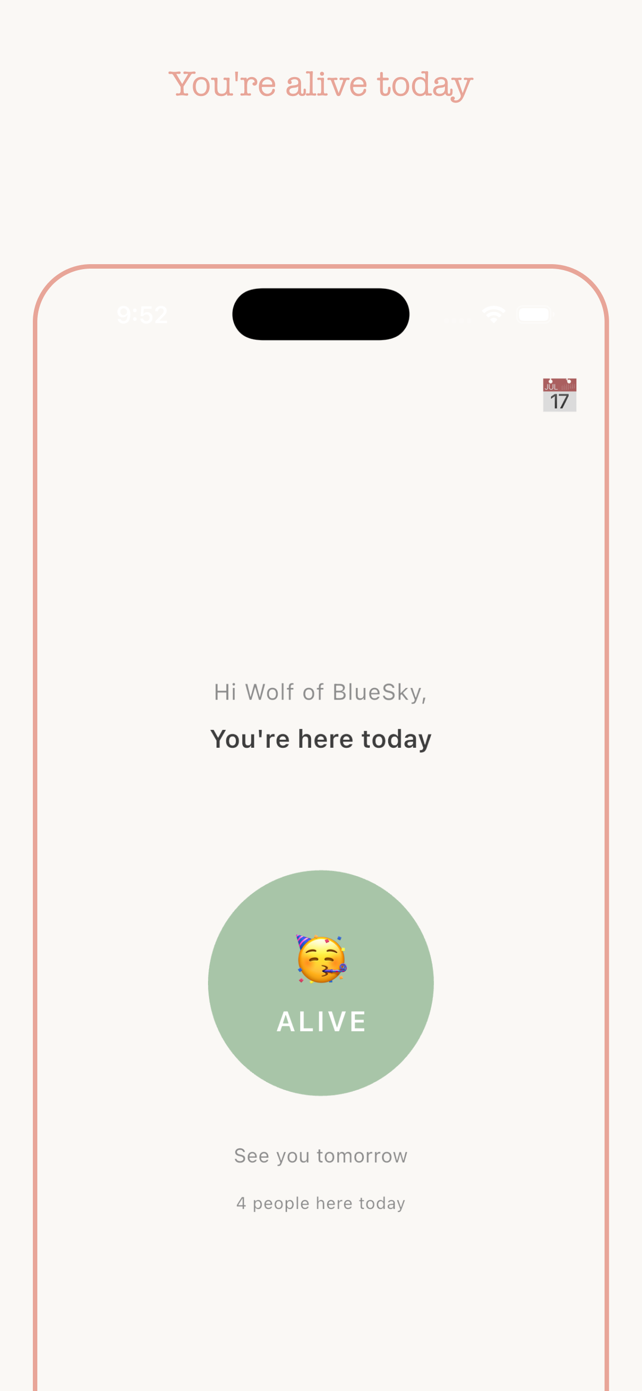 Alive - Your daily check-in