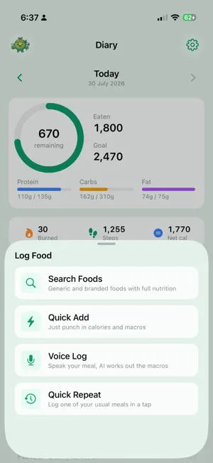 NomCal: Calorie Tracker screenshot 2