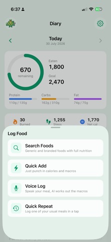 NomCal: Calorie Tracker Screenshot 2 of 4