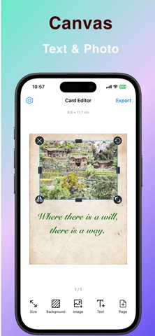 TextCanvas-Beautify text card screenshot