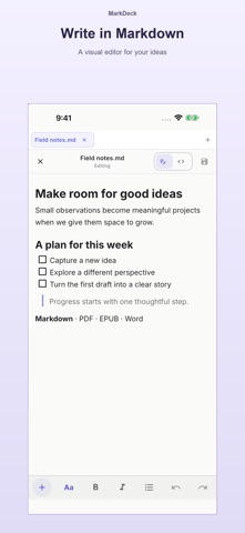 MarkDeck screenshot 1