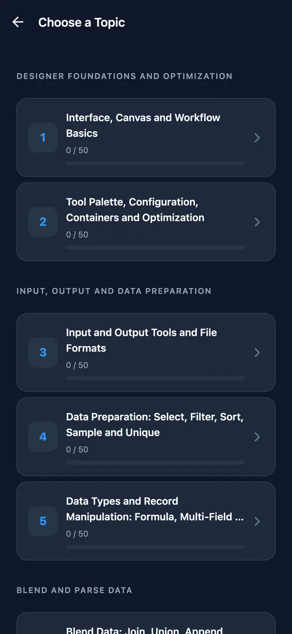 Screenshot #2 pour Alteryx Designer Core Prep