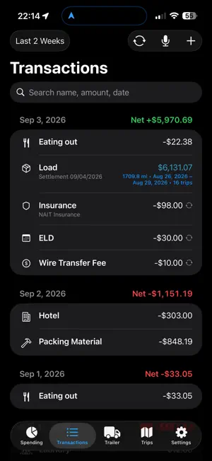 Truck Expense screenshot 2