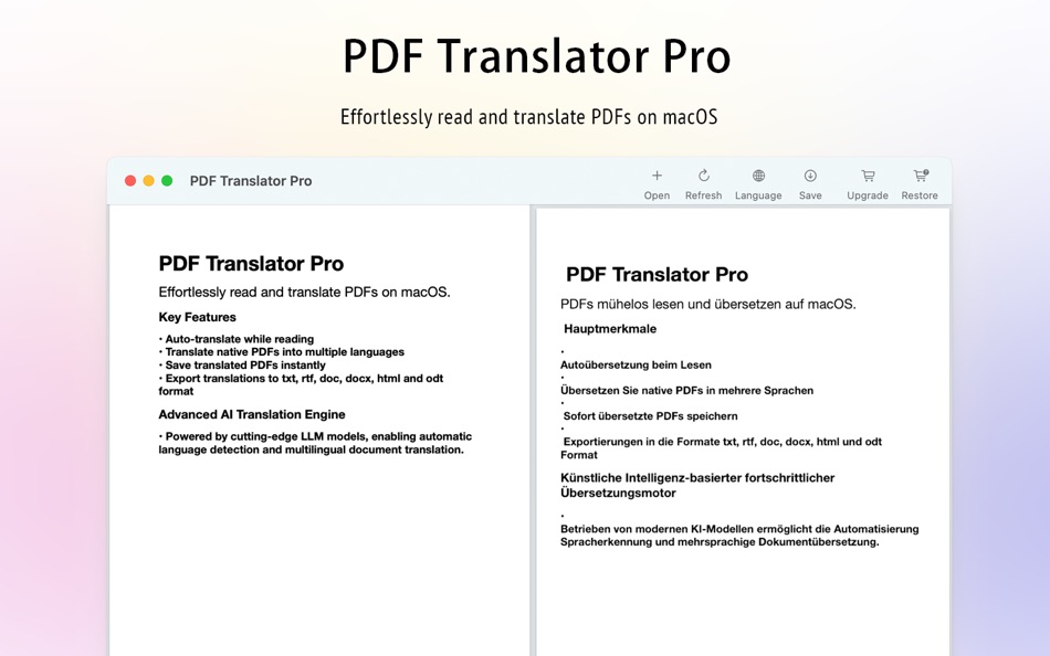 #3. PDF Translator Pro (macOS) 게시자: 方成 印