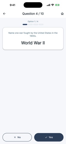 US Citizenship Test 2025/26 iPhone screenshot