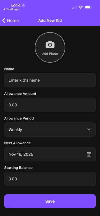 Allowance Tracker for Kids Screenshot 4 of 8
