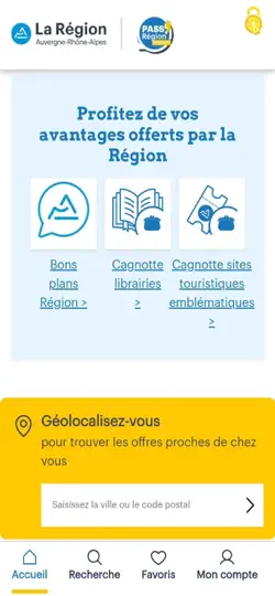 Capture d'écran de PASS'Région Séniors sur iPhone 1