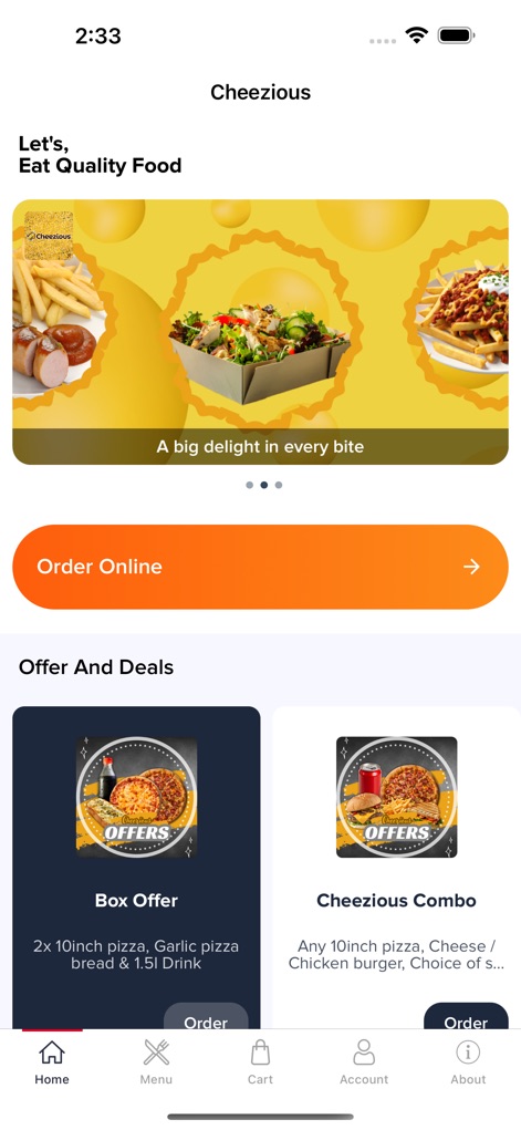 Cheezious - Food & Drink App | MWM