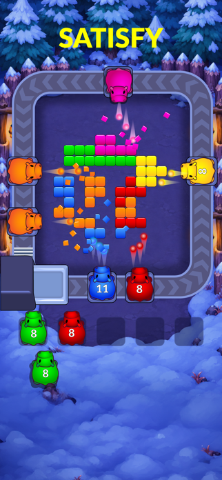 Pixel Blast: animal block flow Screenshot 5 of 8