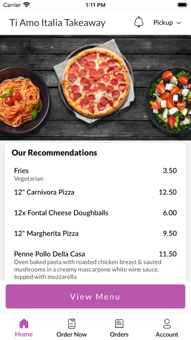 Ti Amo Italia Takeaway Screenshot