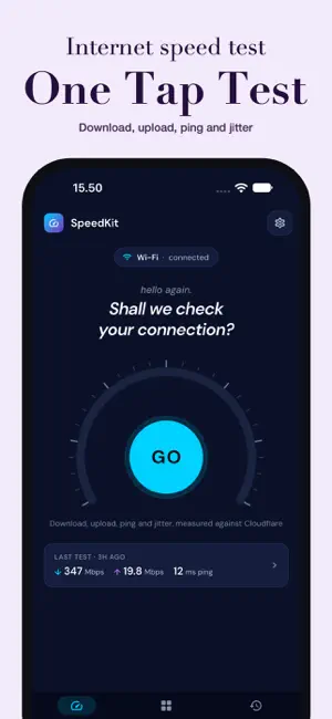 Speed Test & WiFi: SpeedKit screenshot 1
