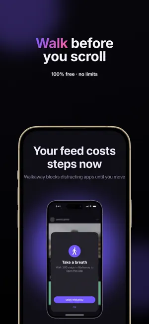 Walkaway: Screen Time Blocker screenshot 1