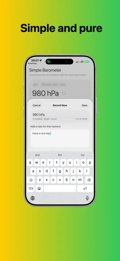 Clean Barometer screenshot 3