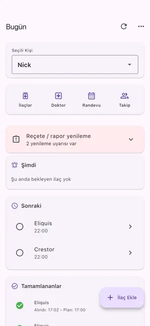 İlaç Takip & Hatırlatıcı screenshot 1