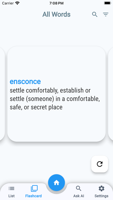 Exam Vocabulary Screenshot