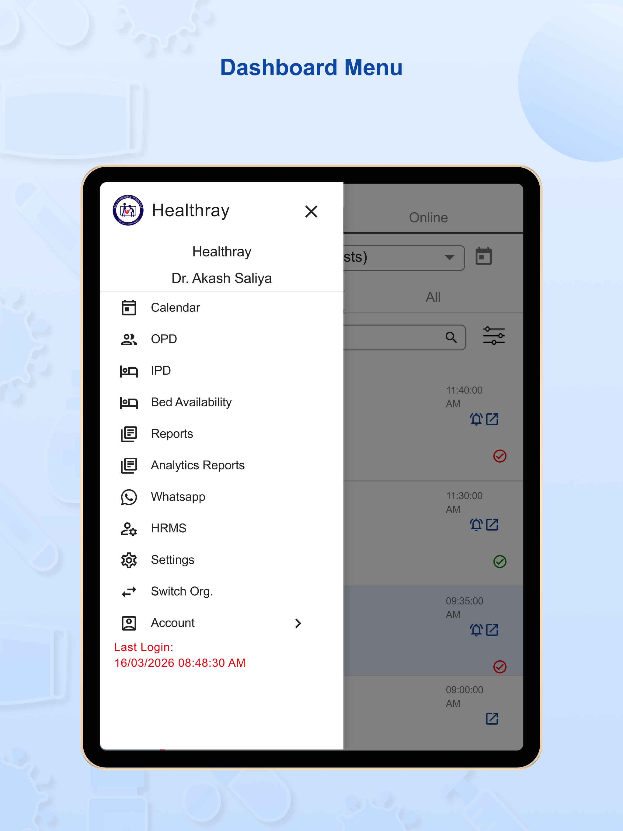 Healthray DR - For Doctors