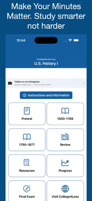 College4Less: History I screenshot 1