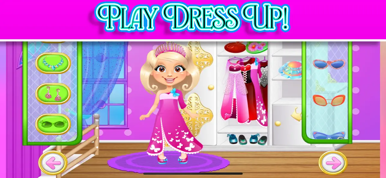 Screenshot #1 pour Princess Play House Doll Game