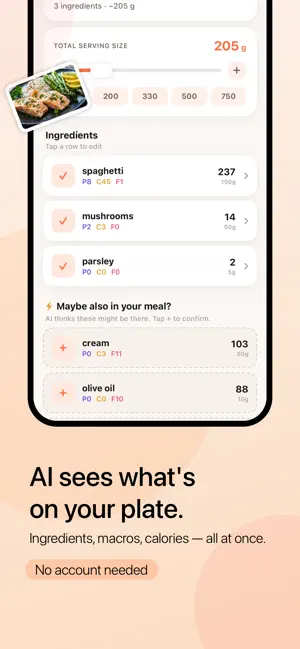Porcion - Calorie Tracker screenshot 3