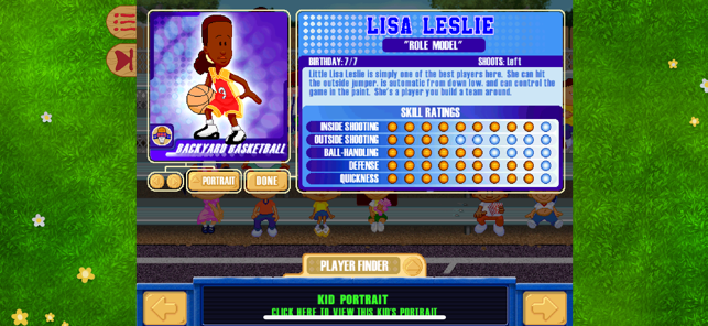 Capture d'écran de Backyard Basketball '01