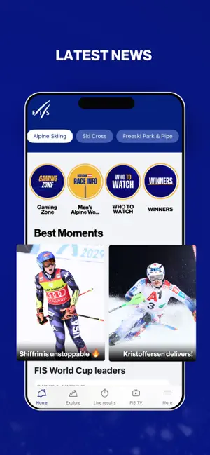 FIS Official: Ski & Snowboard screenshot 4