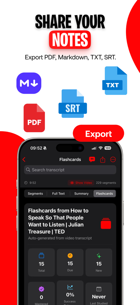 Video Transcriber: VidNotes screenshot 7