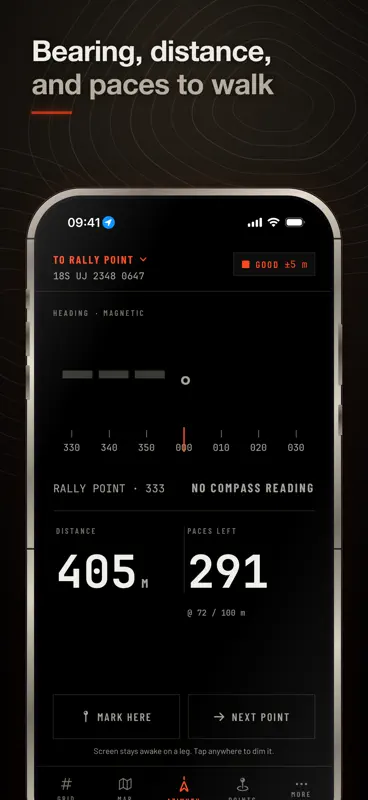 Land Nav: MGRS & UTM Compass screenshot 3 of 6