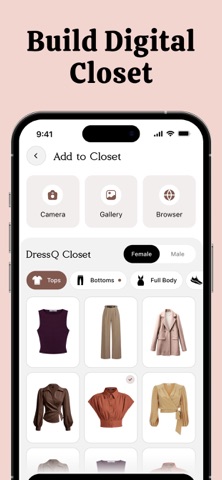 Outfit Planner & Maker: DressQ iPhone screenshot