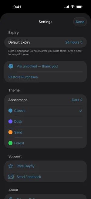 Dayfly screenshot 3