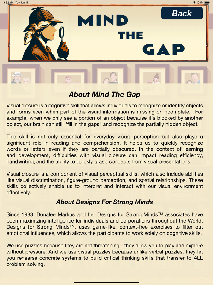 #2. Mind The Gap - Visual Closure (iOS) 由: Donalee Markus