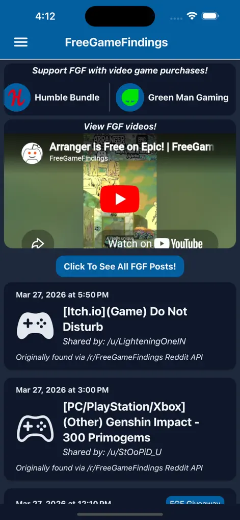 Free Game Findings - Games App | MWM