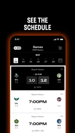 WNBA: Live Games & Scores iPhone image 2