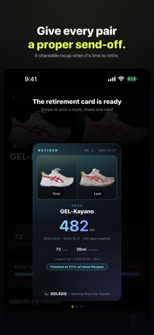 Soledo: Shoe Mileage Tracker Screenshot 5 of 6