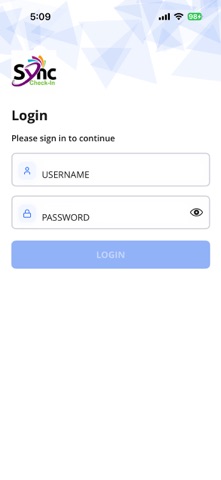 Sync Check-In screenshot