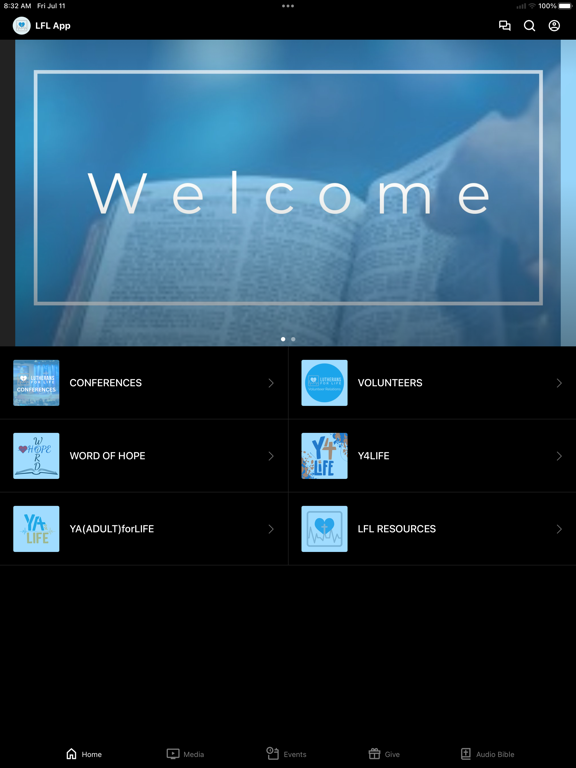 Lutherans For Life iPad screenshot 1 - Education app