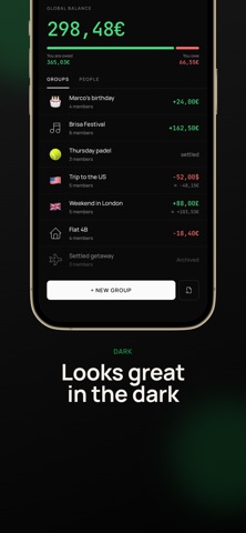 Dividator: Split expenses iPhone screenshot