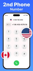 Second line: 2nd Phone Number・ screenshot