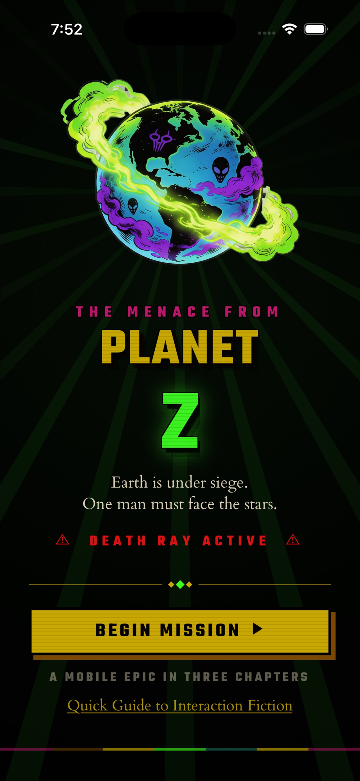 Screenshot 1 of The Menace From Planet Z