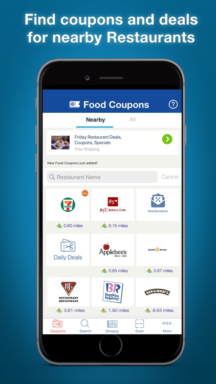 Food Coupons Fast Deals Reward screenshot-0