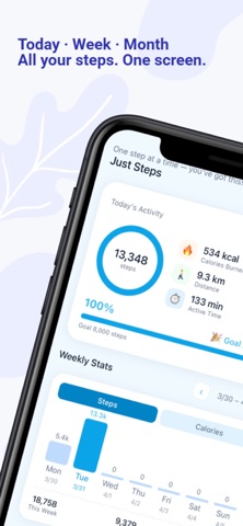 Just Steps - Simple pedometer Screenshot 1 of 5