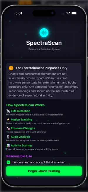 SpectraScan: Ghost Detector screenshot 2