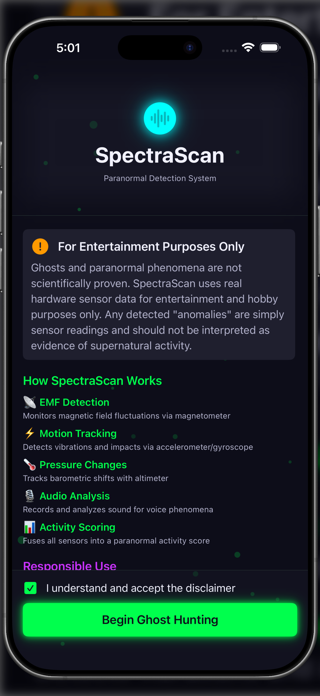 SpectraScan App Screenshot 2 of 6