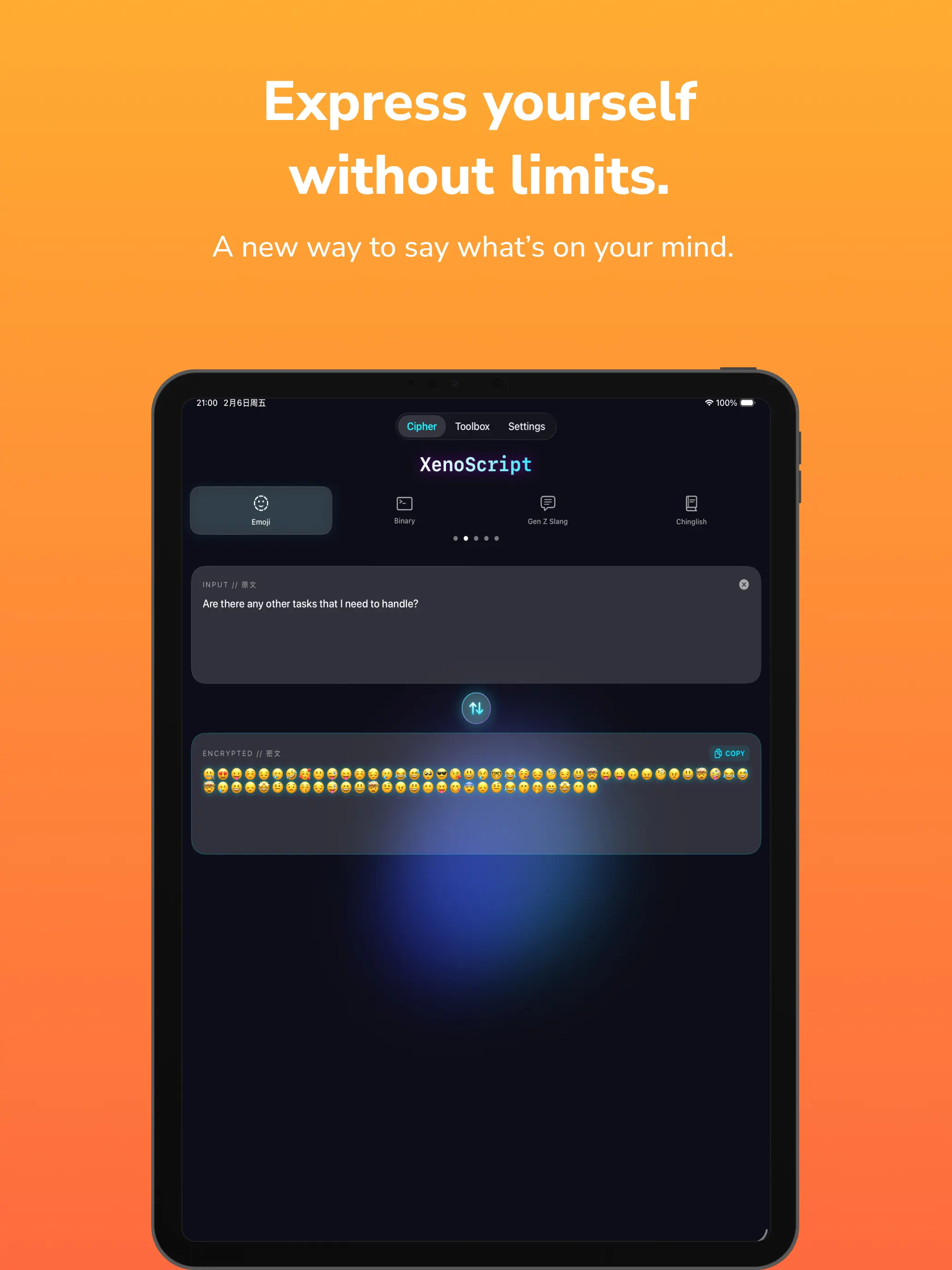 #5. XenoScript - Text Encryptor. (iOS) di: yu liu