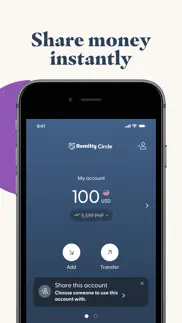 remitly circle: global account iphone screenshot 2